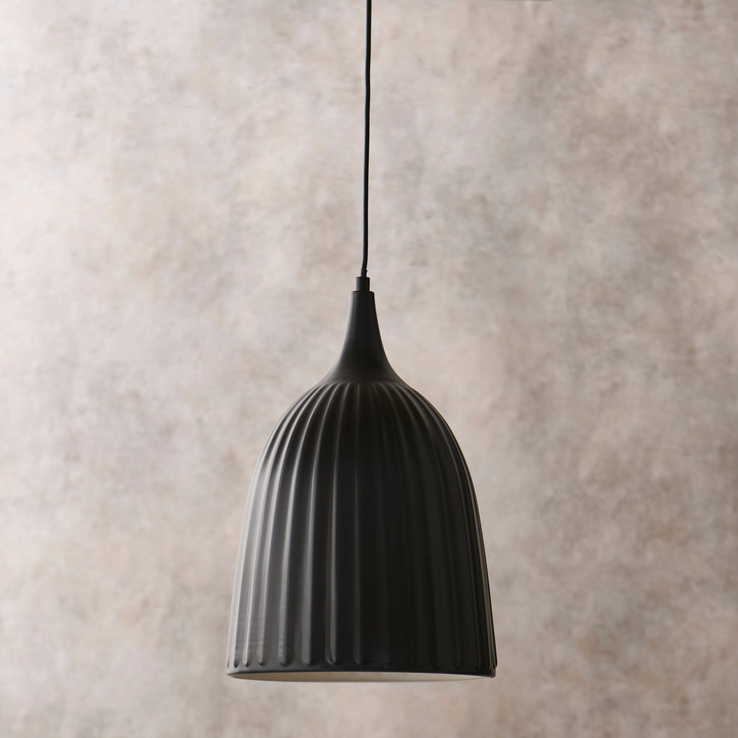Lambeth 38.5cm Pendant Light - Black - Laura James