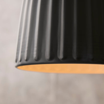 Lambeth 38.5cm Pendant Light - Black - Laura James