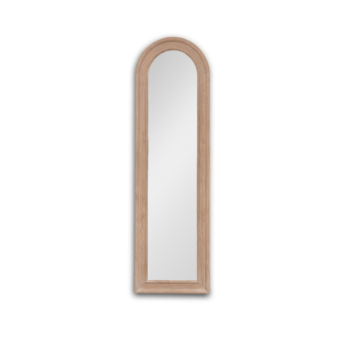 Langton 170x50cm Wooden Arch Floor Mirror - Whitewash - Laura James 