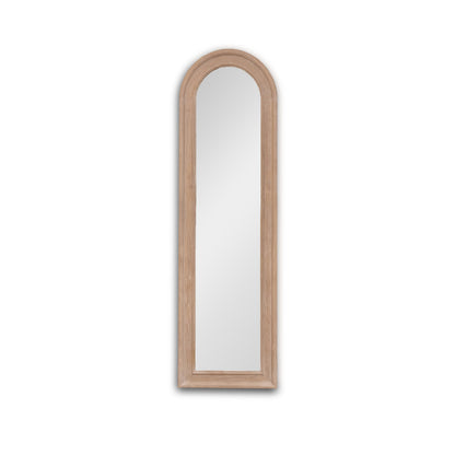 Langton 170x50cm Wooden Arch Floor Mirror - Whitewash - Laura James 