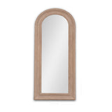 Langton 180x90cm Wooden Arch Floor Mirror - Whitewash - Laura James 