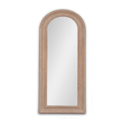 Langton 180x90cm Wooden Arch Floor Mirror - Whitewash - Laura James 