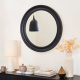Langton 75cm Wooden Mirror - Black - Laura James 