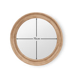 Langton 75cm Wooden Mirror - Natural - Laura James