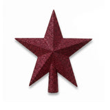 Lasele Shatterproof 19cm Star Tree Topper - Festive Pink Glitter - Laura James