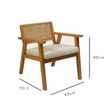 Willow Armchair Natural - Laura James