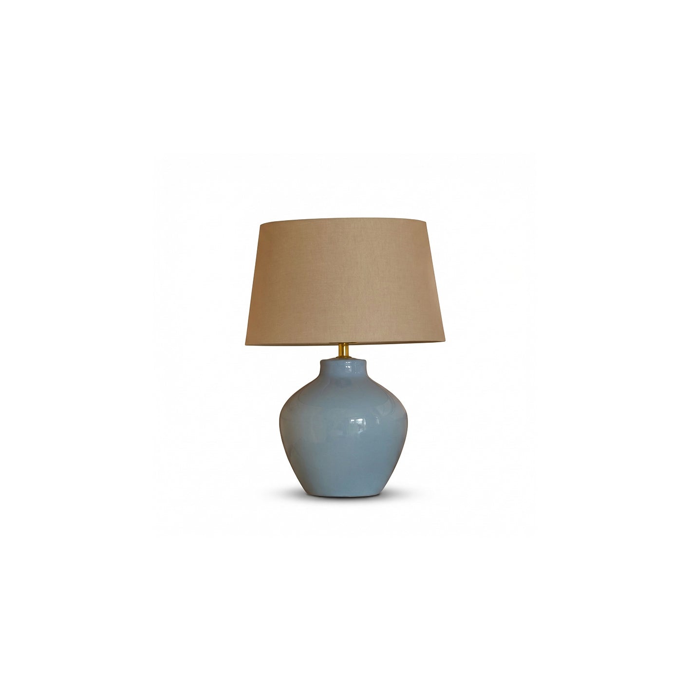 Launton 27cm Ceramic Lamp Base - Cornflower Blue