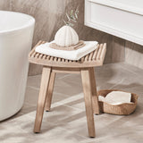Shiro Wooden Stool - 40cm - Laura James 