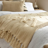 Cavill Fabric Double Bed - Soft Beige