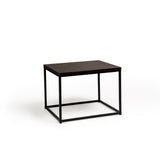 Jay Walnut Side Table - Black Frame Laura James