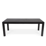 Magnus Black Wood Dining Table - Extendable - Laura James