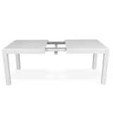Magnus White Wood Dining Table - Extendable - Laura James 