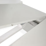 Magnus White Wood Dining Table - Extendable - Laura James 