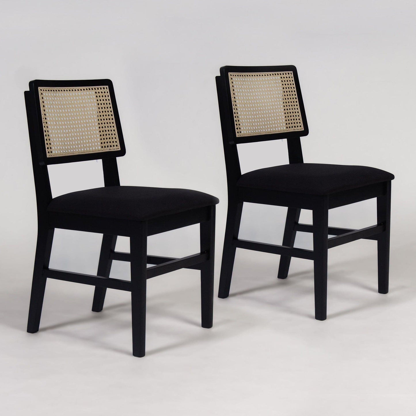 Charlie dining chair - set of 2 - black