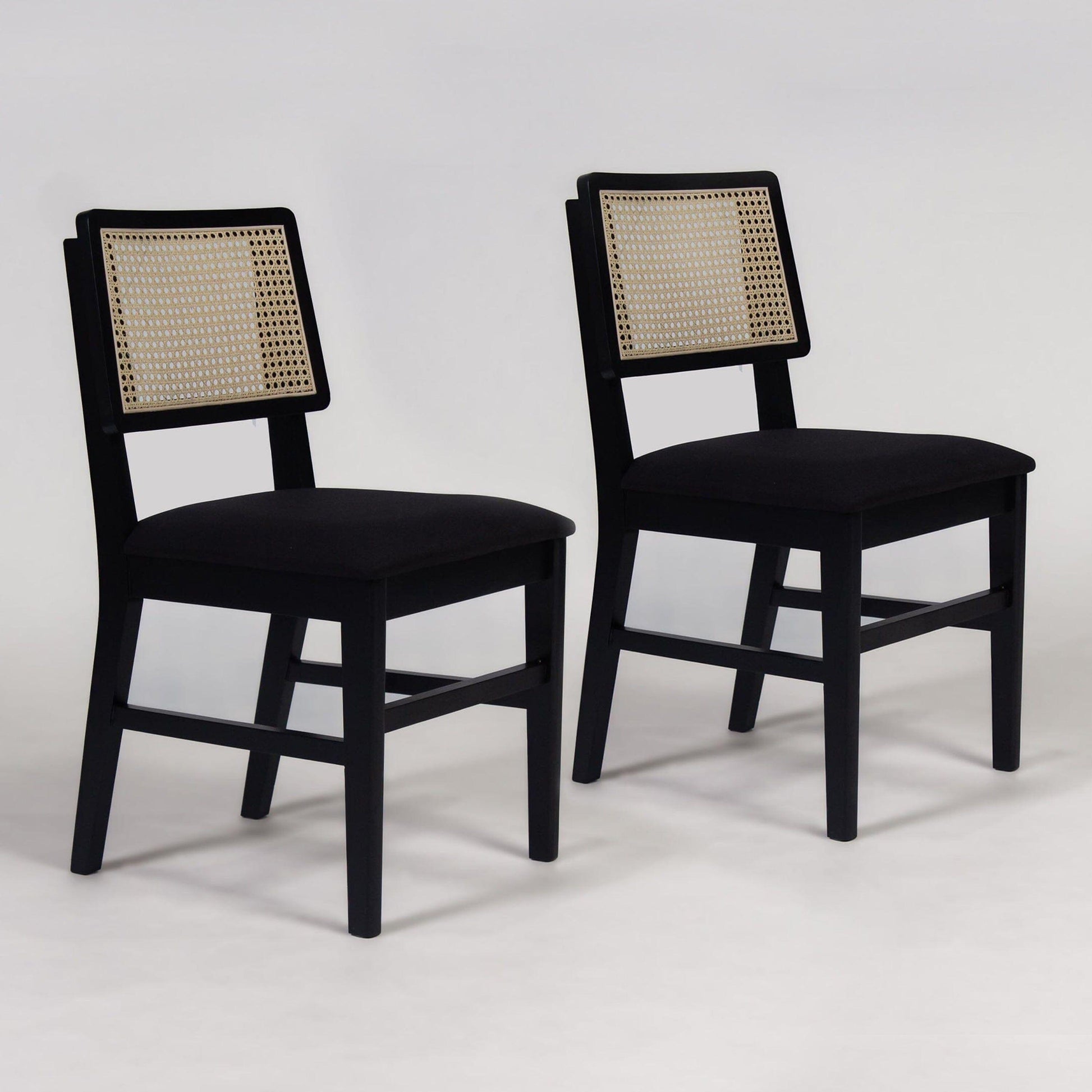 Charlie dining chair - set of 2 - black
