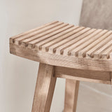 Shiro Wooden Stool - 40cm - Laura James 