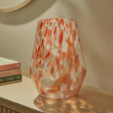 Lazio 28cm Glass Vase - Paprika Confetti - Laura James 