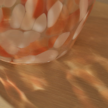Lazio 28cm Glass Vase - Paprika Confetti - Laura James 