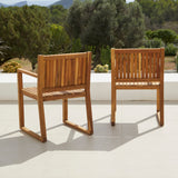 Lennox Wood Armchair - Set of 2 - Laura James 