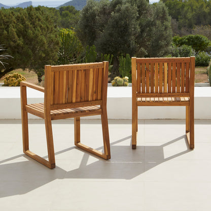 Lennox Wood Armchair - Set of 2 - Laura James 