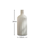 Levanto 24cm Glass Vase - White - Laura James 