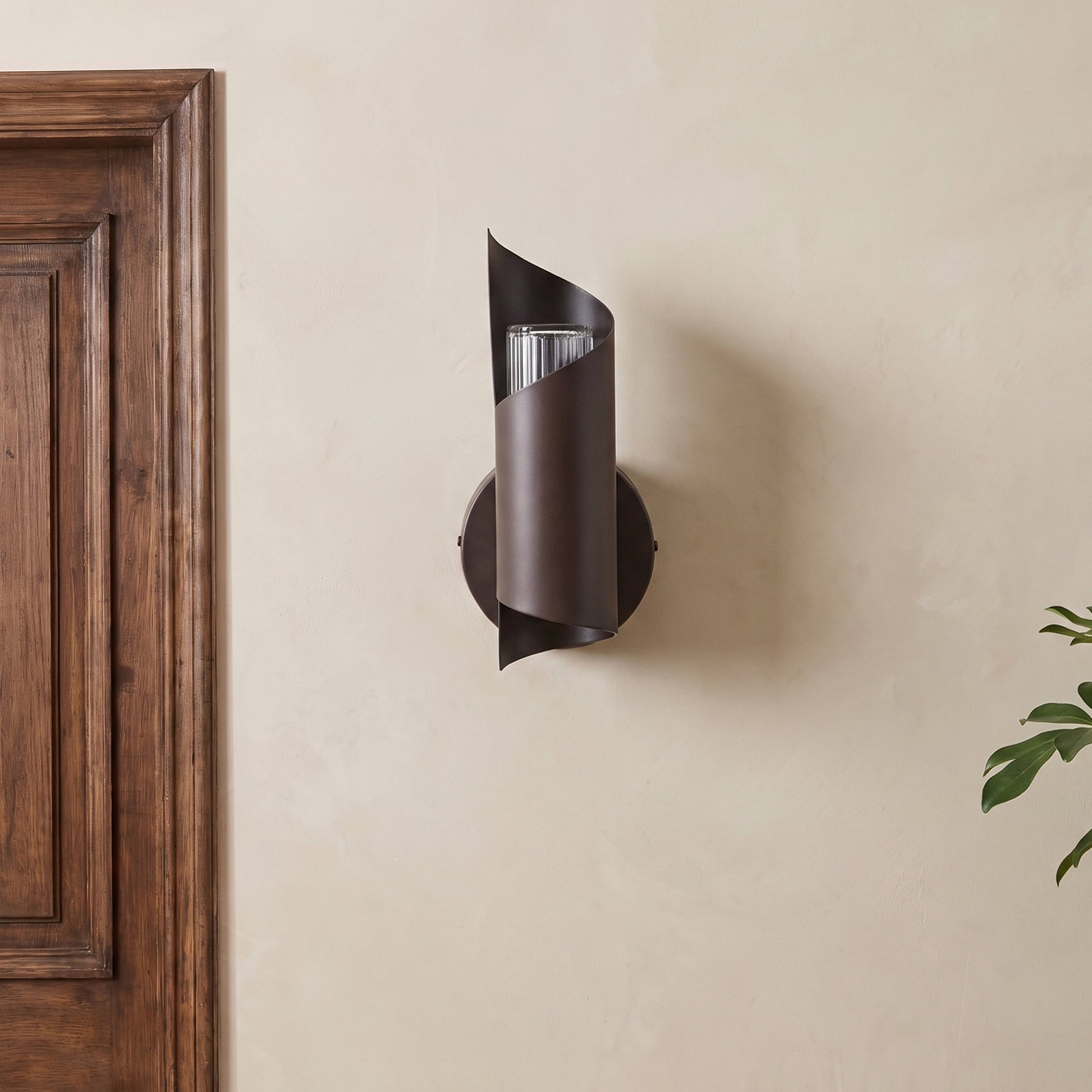 Levington 25cm IP44 Wall Light - Black Bronze - Laura James 