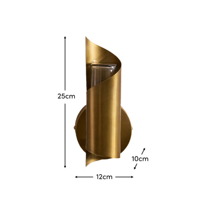 Levington 25cm IP44 Wall Light - Gold - Laura James 