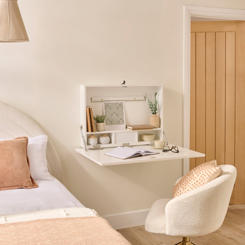 Linden Folding Desk - Snow White – Laura James