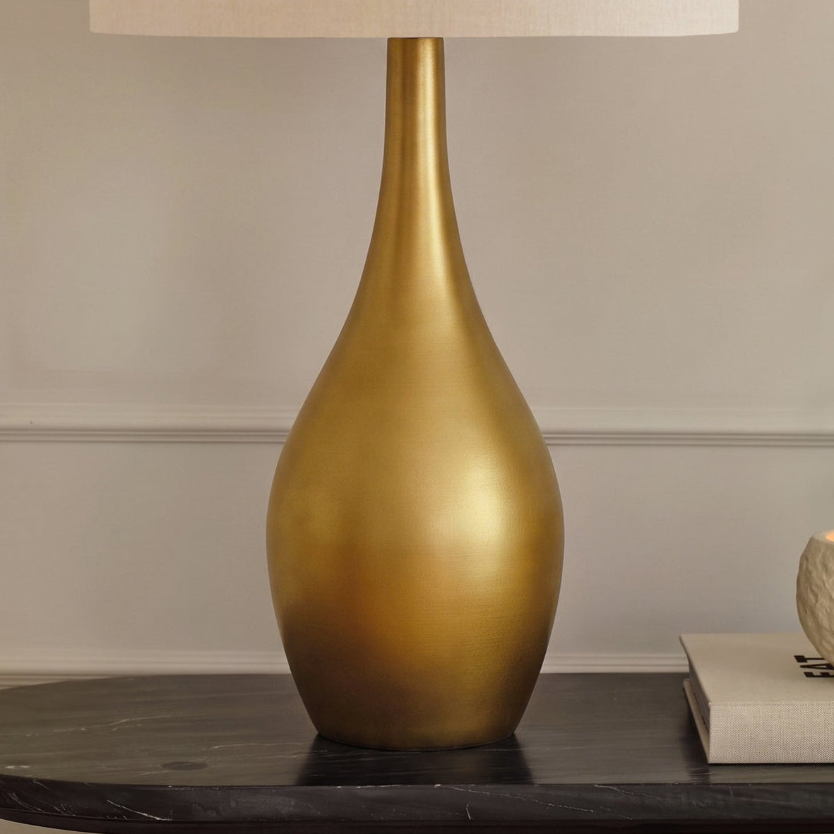 Linford 47cm Table Lamp Base - Heirloom Brass