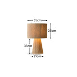 Lohi 52cm Table Lamp - Natural Chenille - Laura James