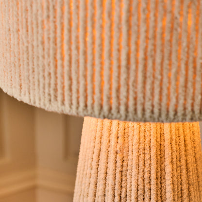 Lohi 52cm Table Lamp - Natural Chenille - Laura James