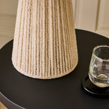 Lohi 52cm Table Lamp - Natural Chenille - Laura James