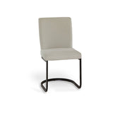 Lola Dining Chairs - Set Of 2 - Beige Boucle with Black Legs - Laura James