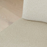 Lola Dining Chairs - Set Of 2 - Light Beige Boucle with Black Legs - Laura James 