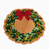 Loviken 50cm Coir Door Mat - Red Garland - Laura James