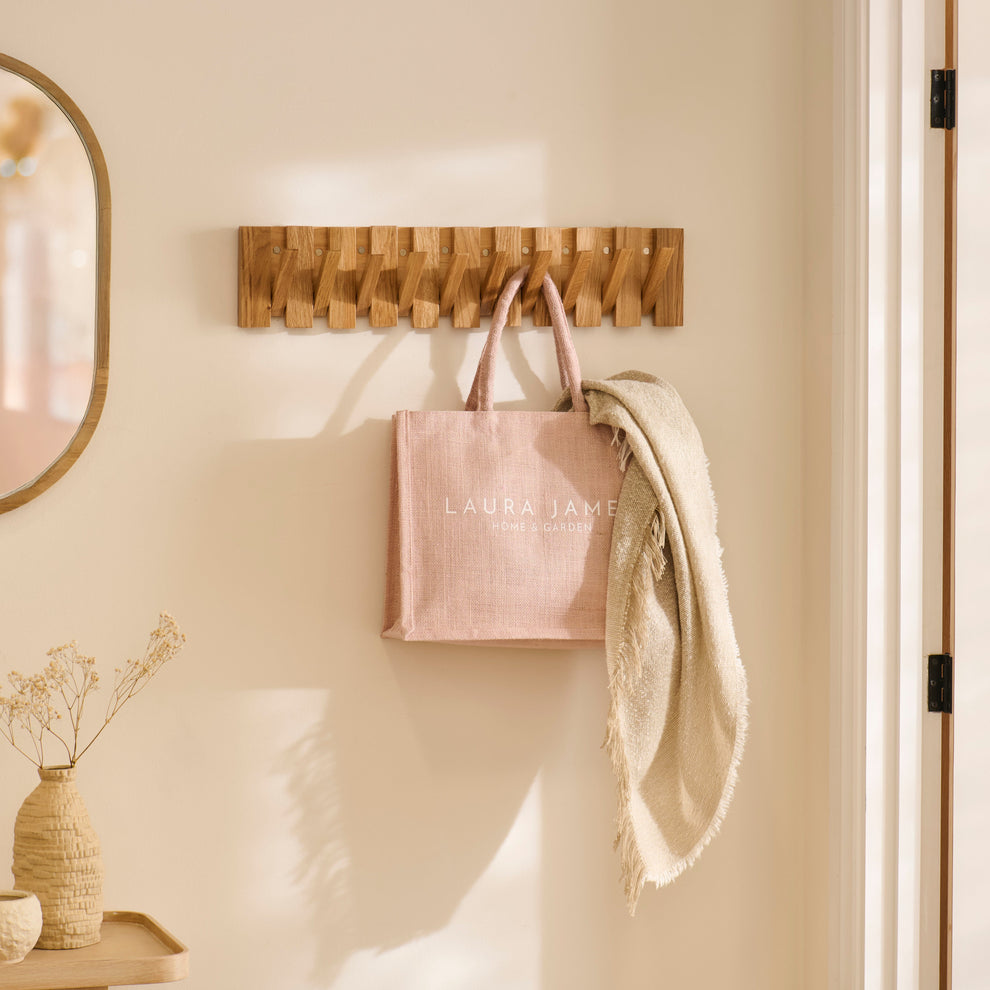 Lowell Folding Coat Rack - Pale Oak – Laura James