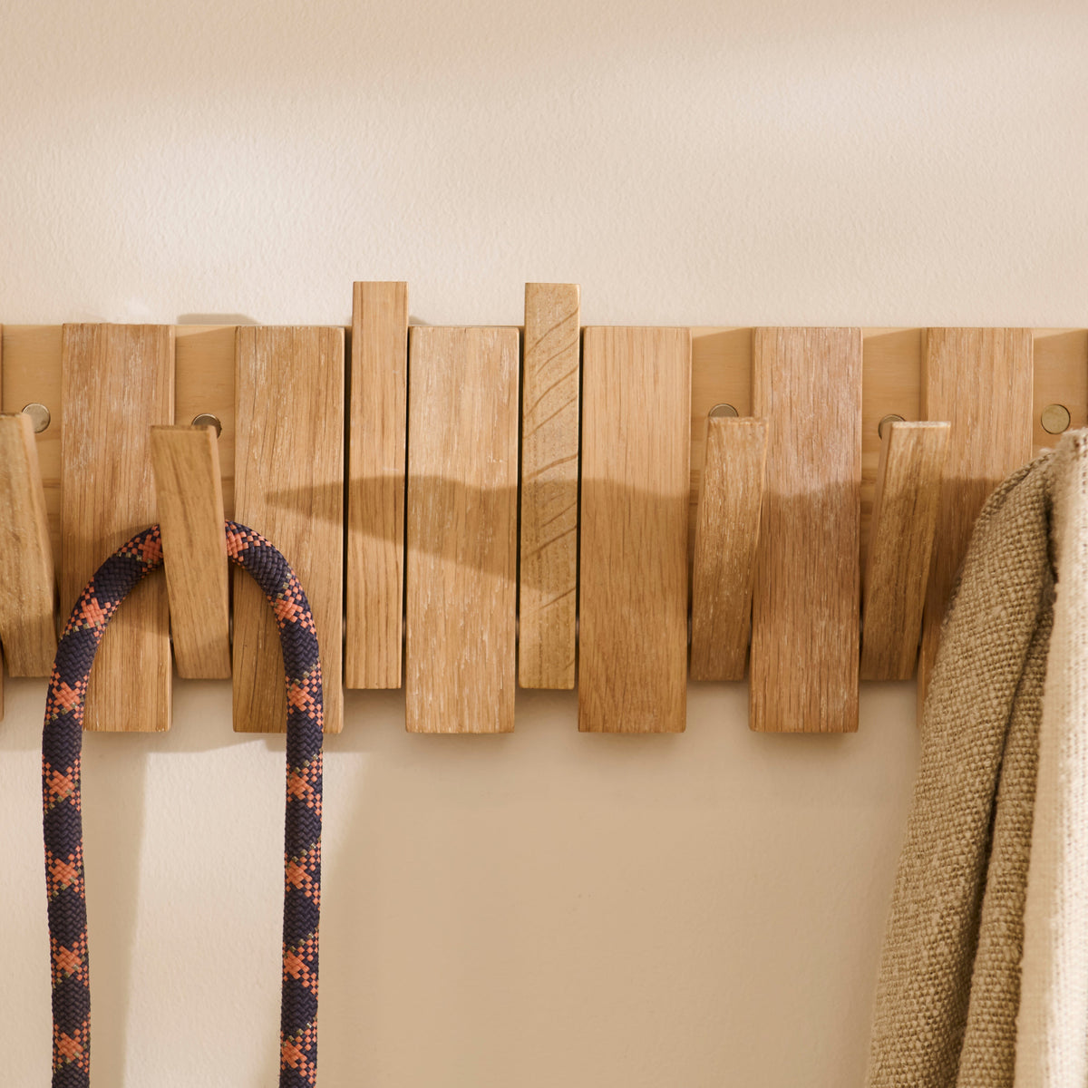 Lowell Whitewash Oak Folding Coat Rack – Laura James