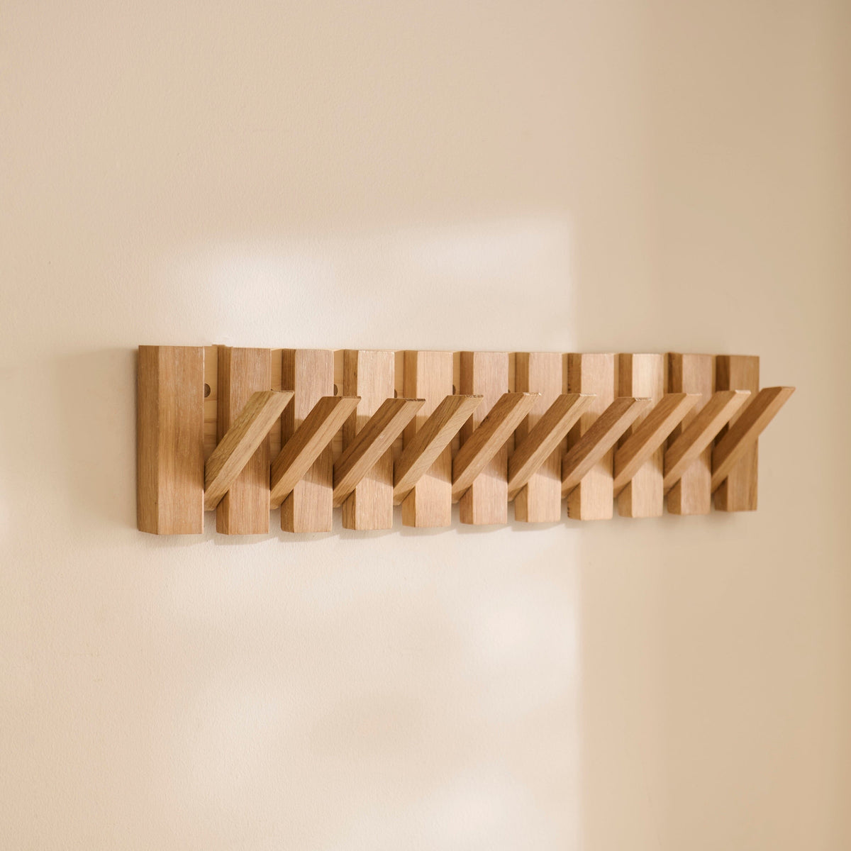 Lowell Whitewash Oak Folding Coat Rack – Laura James