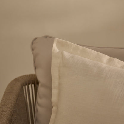 Ludlow 50x50cm Outdoor Cushion Cover - Off White - Laura James