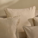 Ludlow 50x50cm Outdoor Cushion Cover - Off White - Laura James