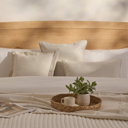 Ludney 50x50cm Cushion Cover - Ivory - Laura James