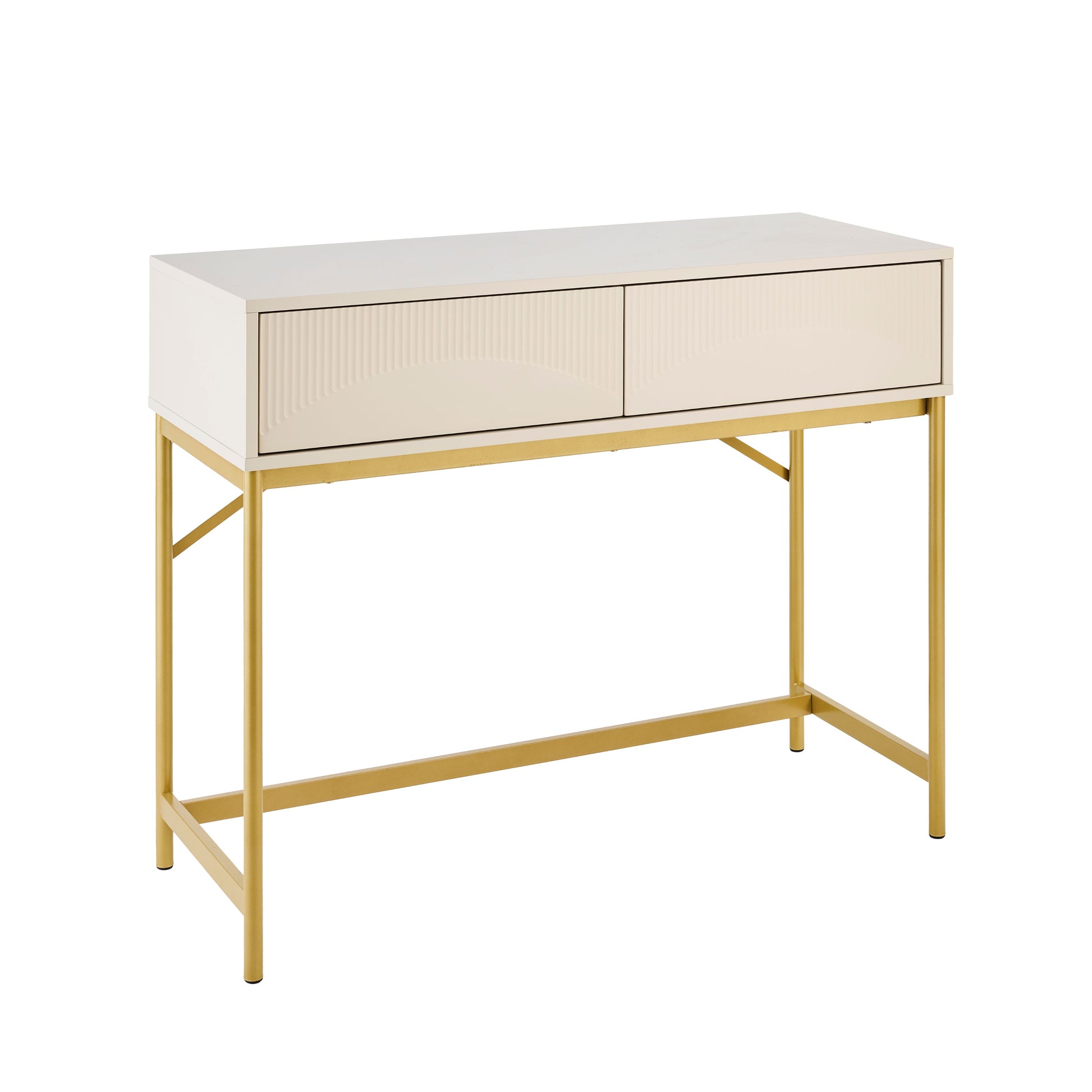 Luella 100cm Dressing Table - Driftwood - Laura James