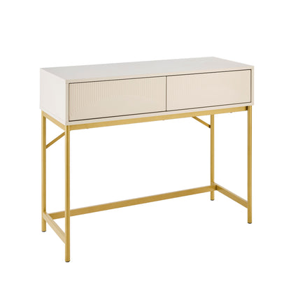 Luella 100cm Dressing Table - Driftwood - Laura James