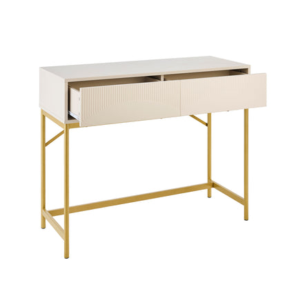 Luella 100cm Dressing Table - Driftwood - Laura James