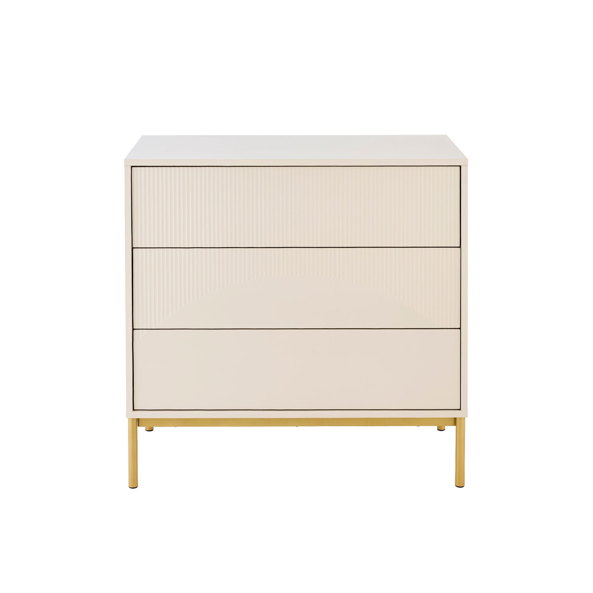 Luella 80cm 3 Drawer Chest of Drawers - Driftwood - Laura James
