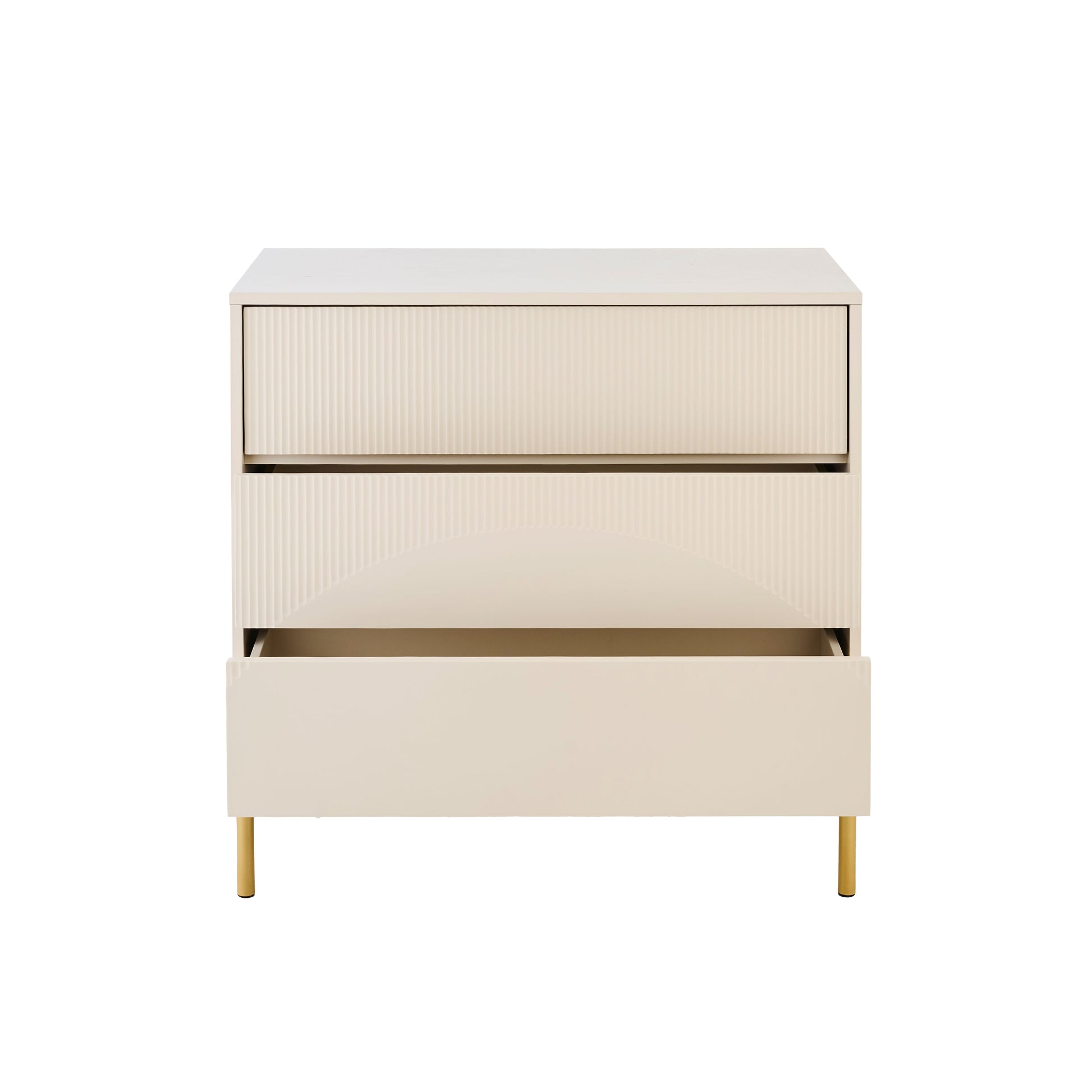 Luella 80cm 3 Drawer Chest of Drawers - Driftwood - Laura James