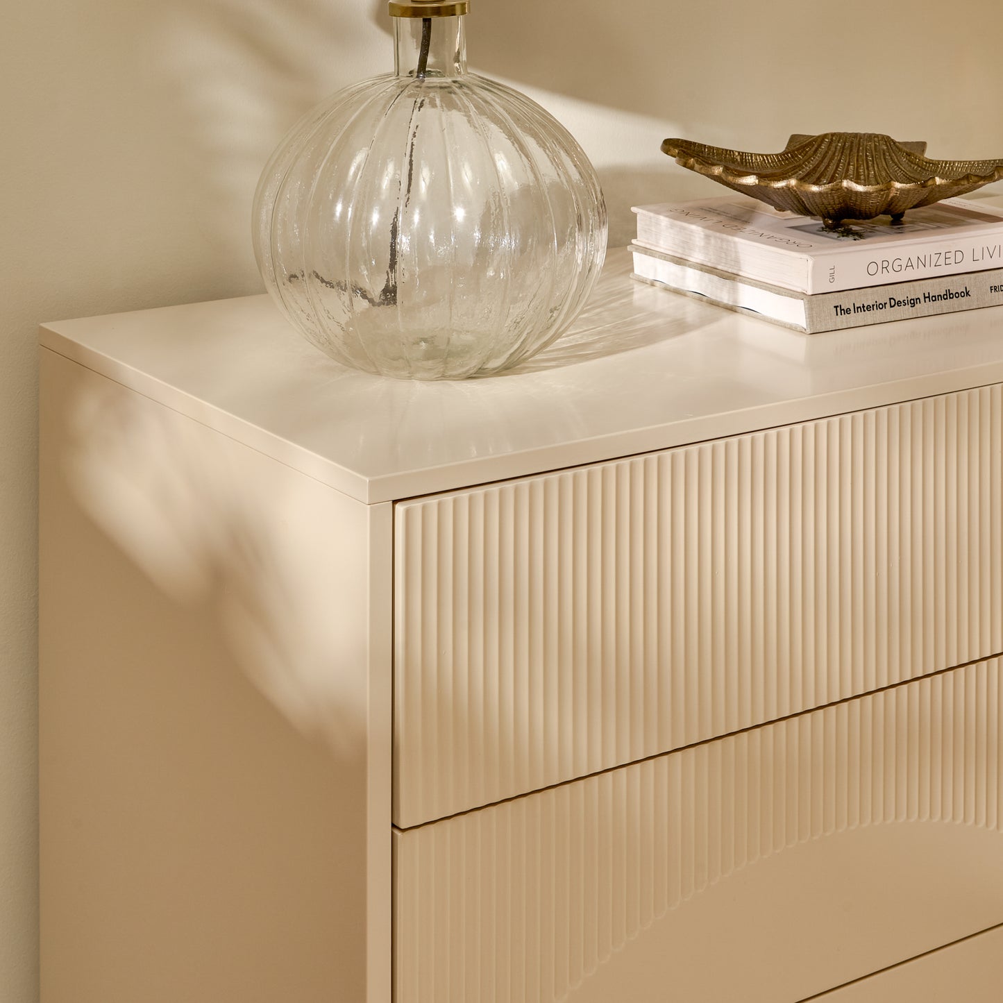 Luella 120cm 4 Chest of Drawers - Driftwood - Laura James