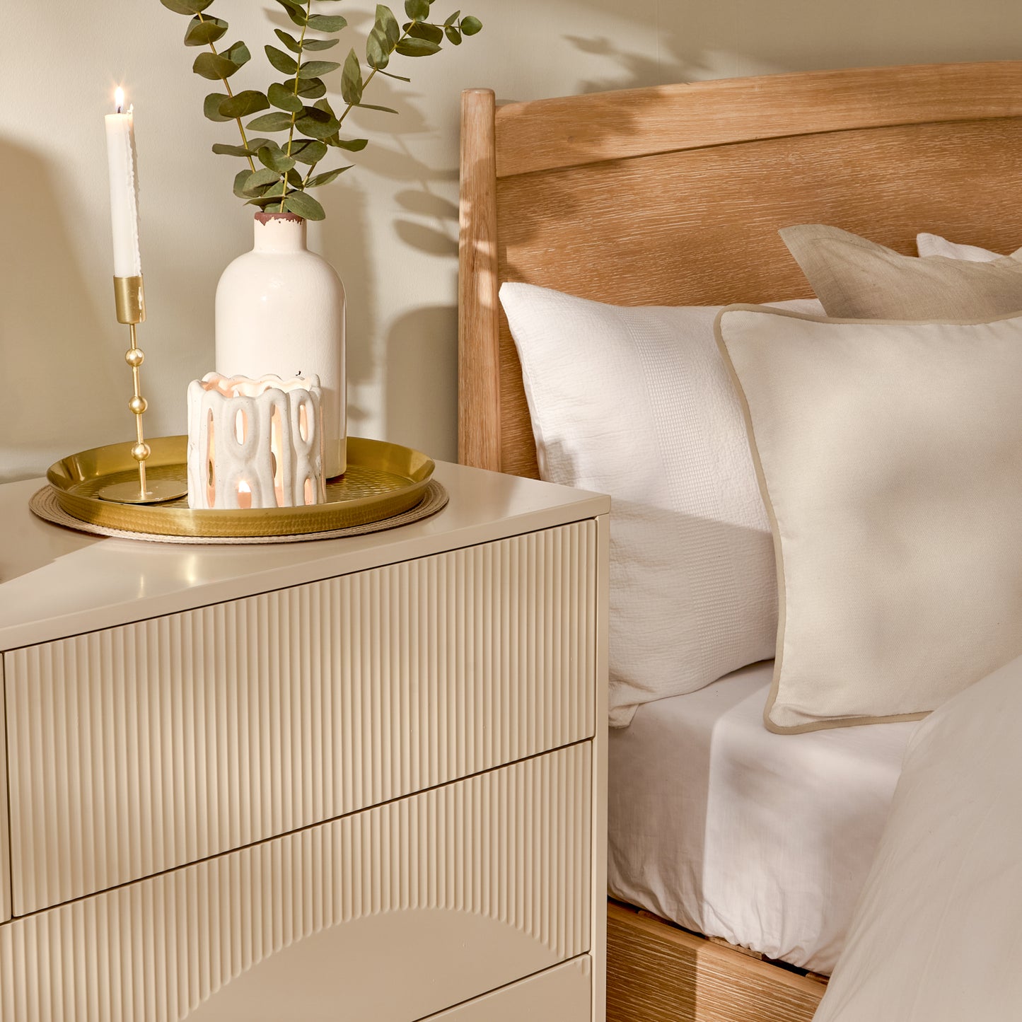 Luella 120cm 4 Chest of Drawers - Driftwood - Laura James