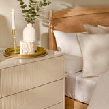 Luella 120cm 4 Chest of Drawers - Driftwood - Laura James