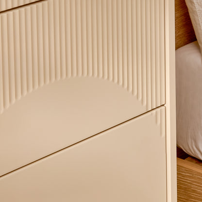 Luella 80cm 5 Drawer Tallboy - Driftwood - Laura James